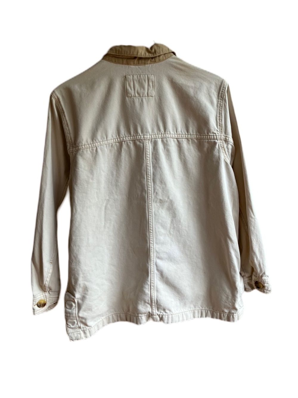 Marine Layer Finley Barn Jacket Size XS Cream Chore Coat Utility Pockets Outdoor - Picture 5 of 15